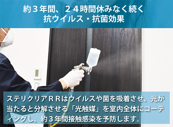 約3年間抗菌効果